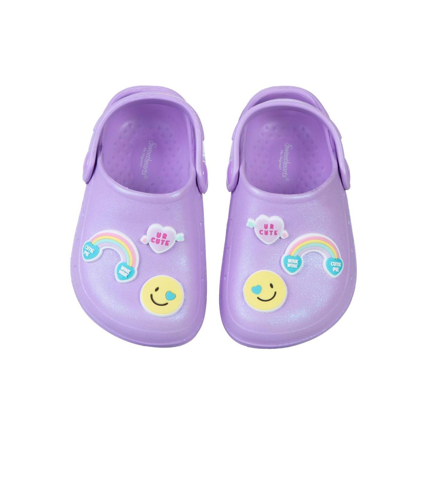 Сабо Sweethearts Candy & Rainbow Design Clogs для девочек, цвет: Фиолетовый — фото 6