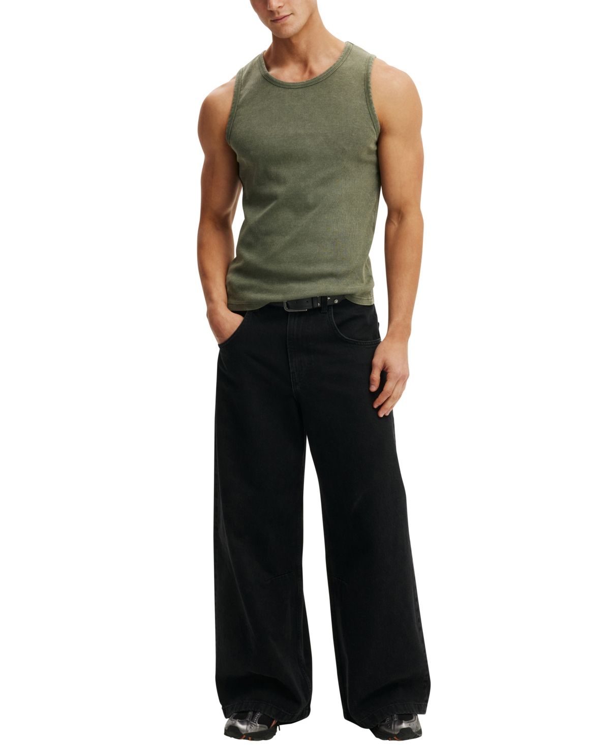 Cotton On Men's Rib Tank T-shirts
