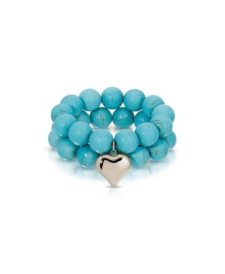 Luck and Love Turquoise Stretch Bracelet