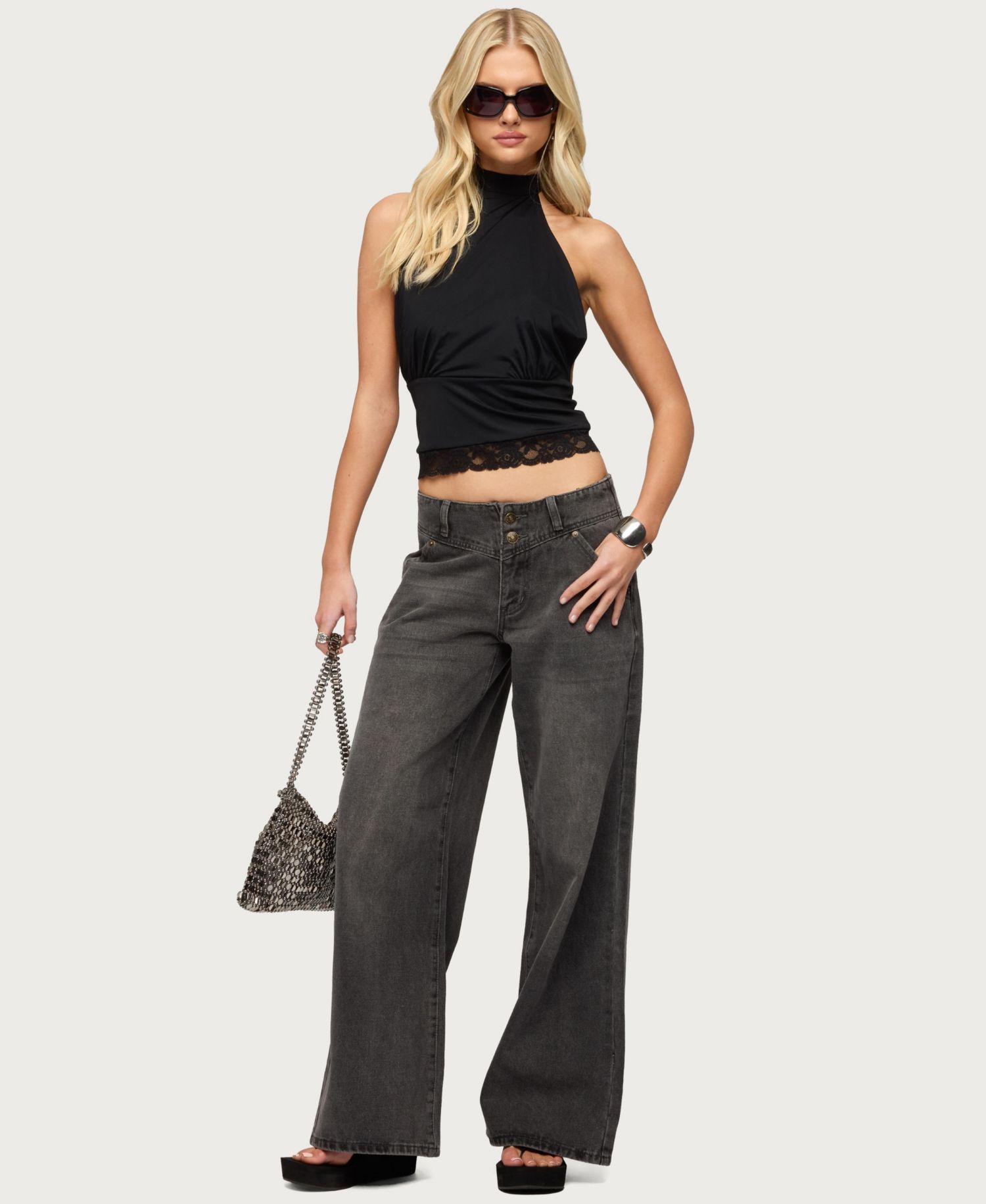 Women's Meredith Low Rise Wide Leg Jeans