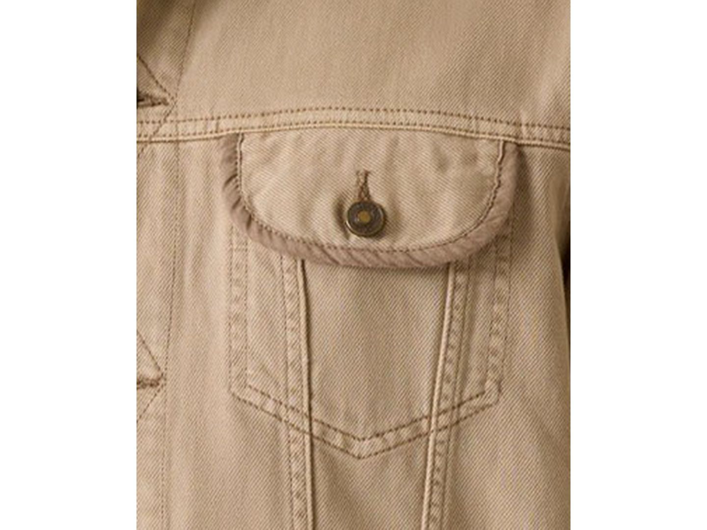 Мужская куртка GUESS Denim-Inspired Silhouette with Front Flap Pockets, цвет: Каменный разноцветный — фото 3