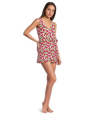 Women's Side Tie Mini Swim Dress Swimsuit