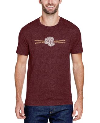 Men's Drumsticks Word Art Cotton and Polyester Blend T-Shirt