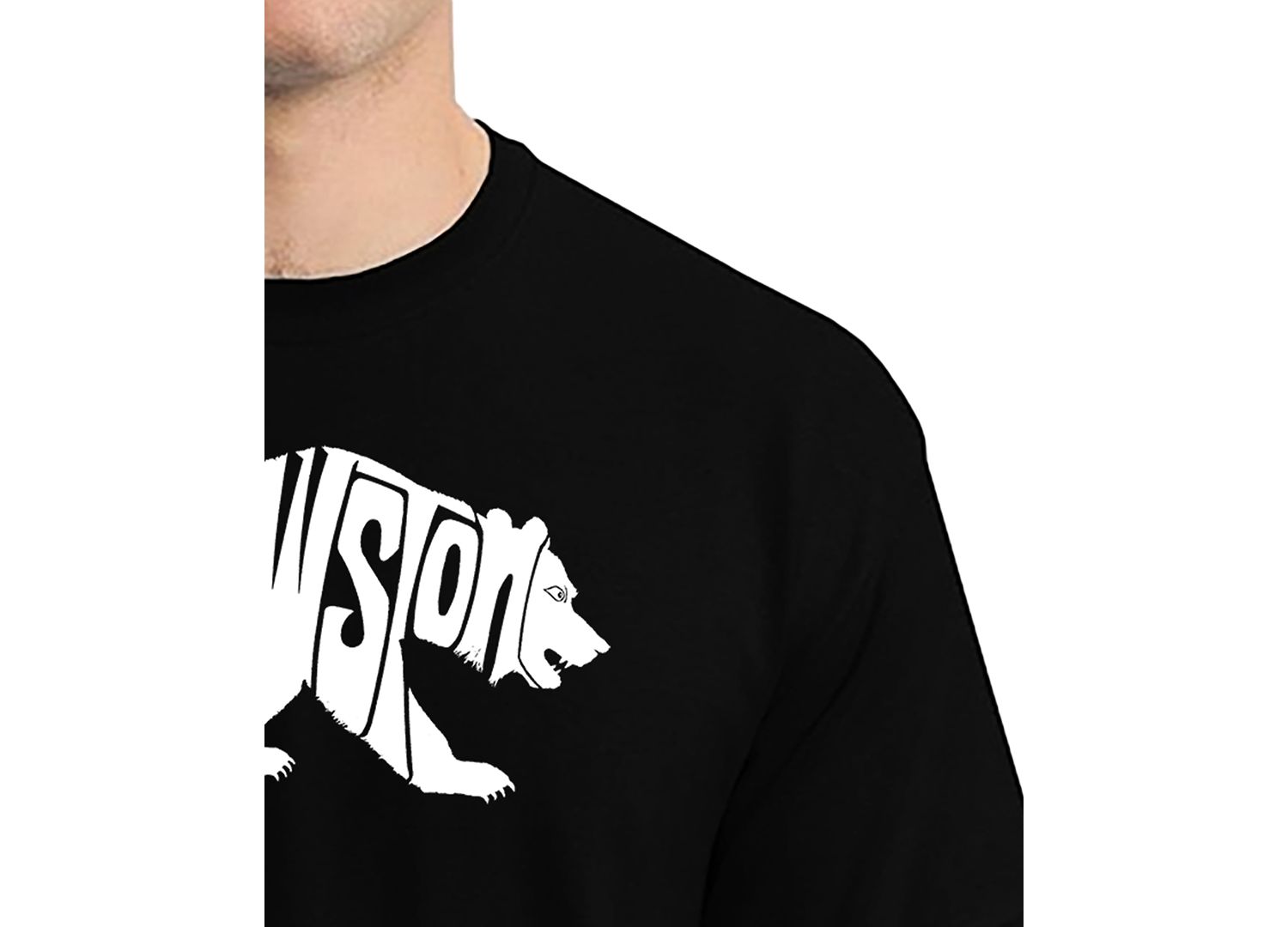 Men's Yellowstone Bear Word Art T-Shirt