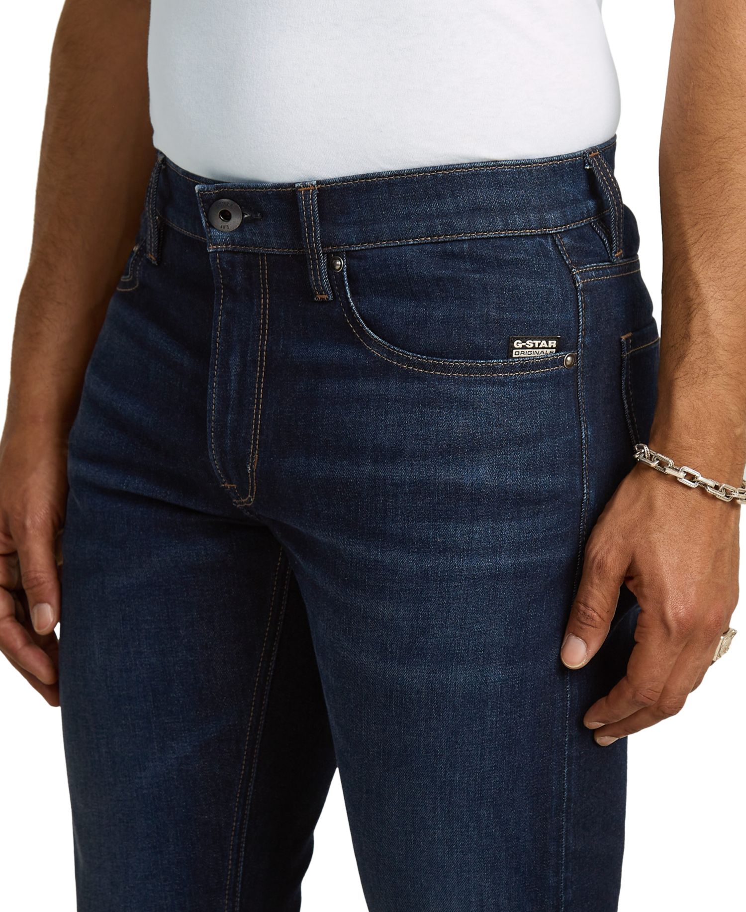 Men's Mosa Sitting Mid-Waist Straight-Leg Jeans
