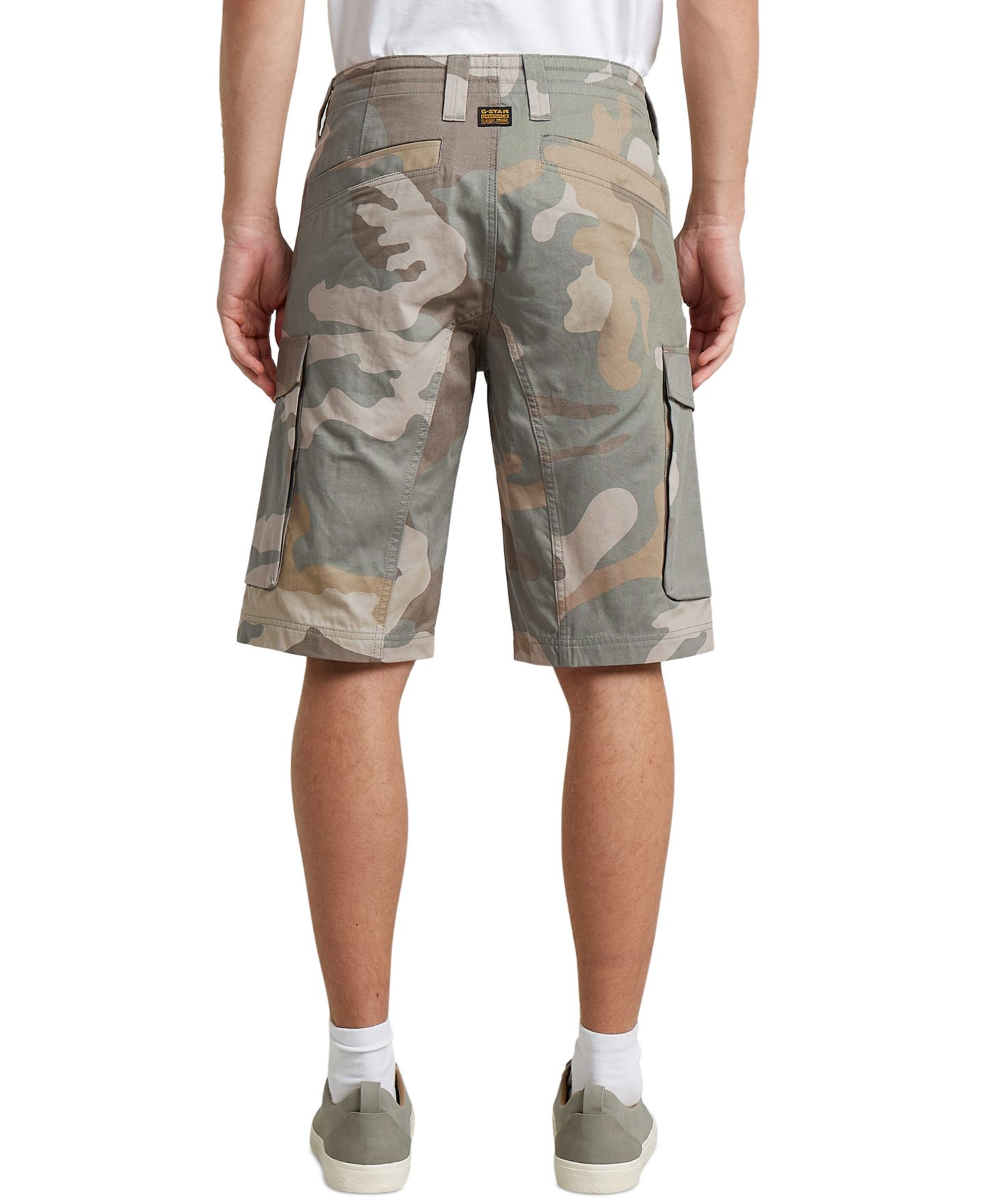 Мужские шорты G-Star Raw Core Regular Cargo, цвет: Камуфляжный — фото 5