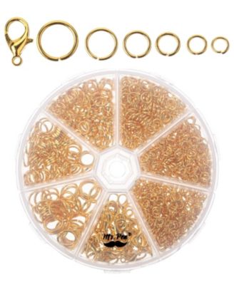 1014pcs Open Jump Rings Lobster Clasps Jewelry Making 6 sizes