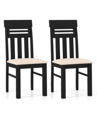 Set of 2 High Back Dining Chairs for Kitchen Dining Room