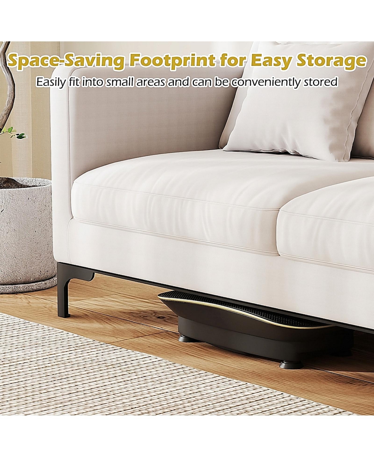 Sugift 20 in Vibration Plate Exercise Machine with 10 Speed Settings