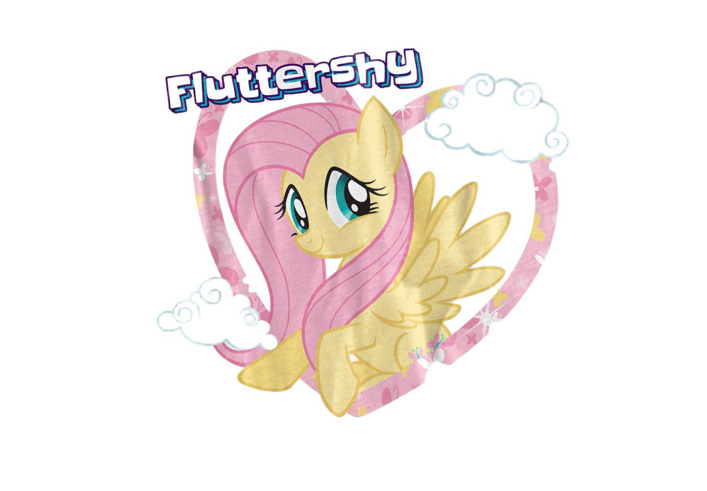 Мужская футболка Hasbro+ + My Little Pony TV Fluttershy, цвет: Меланжевый — фото 2