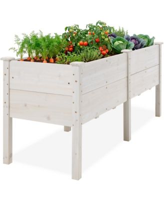 Raised Garden Bed, Extra Deep  Depth, Elevated Wood Planter Stand