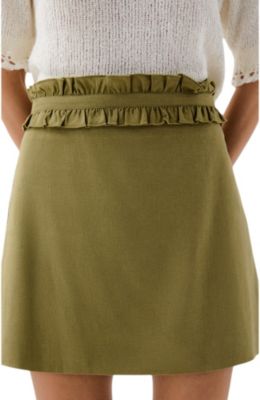 Women's Ruffle Prep Mini Skirt