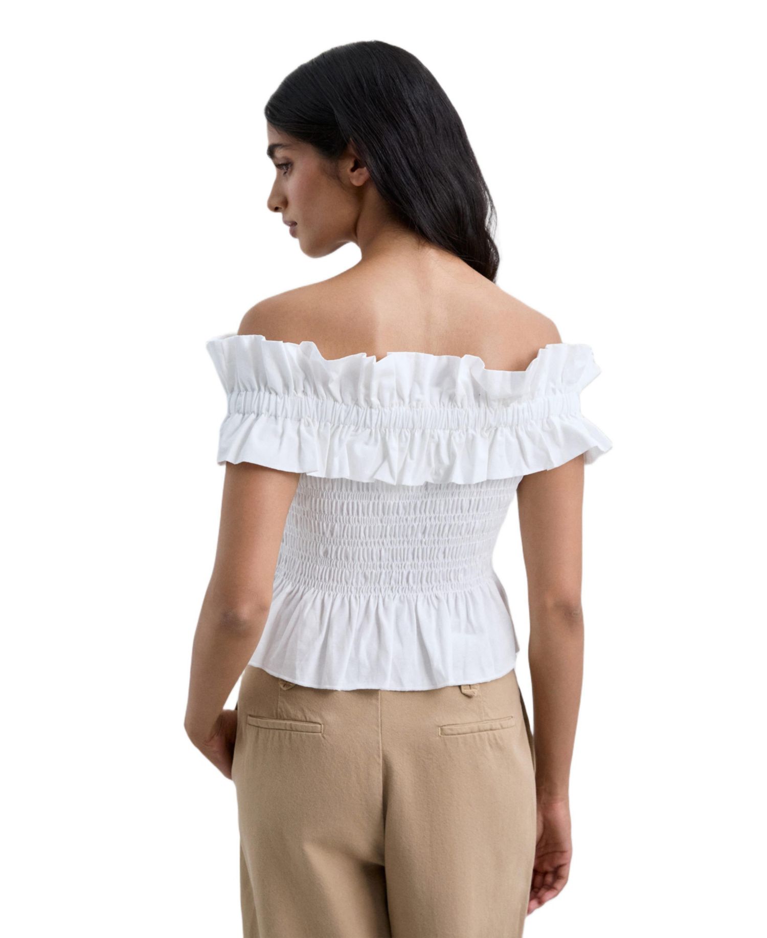 Women's Offshoulderpoplin Tee