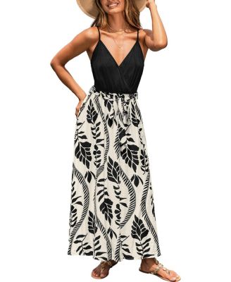 Women's Sundown Mood Tropical Maxi Beach Dress