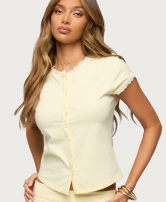 Women's Yelena Lacey Button Up Top