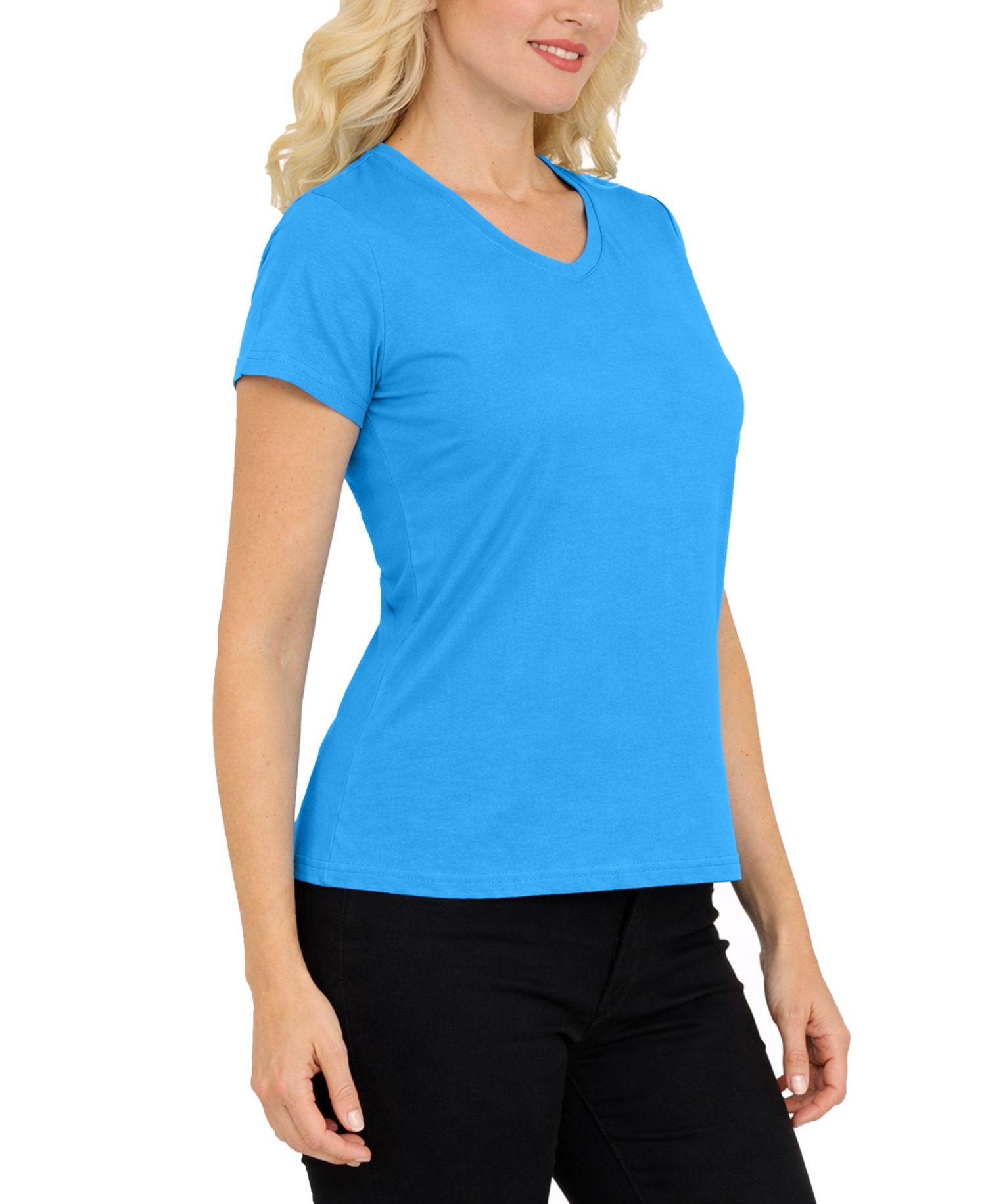 Women's Galaxy Divatee Relaxed Fit V-Neck Short Sleeve T-Shirt
