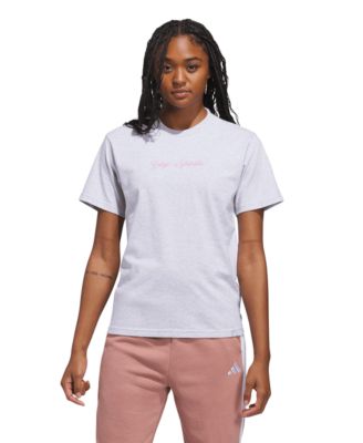 Women's Sports Graphic Crewneck Cotton T-Shirt