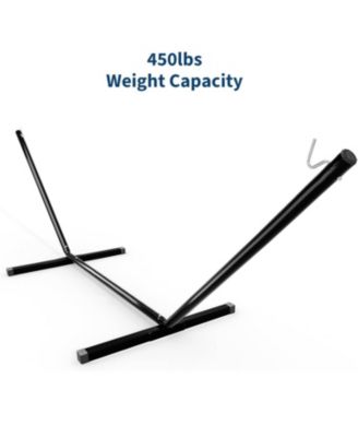 Portable Heavy Duty 12 FT Hammock Stand with Hooks and Chains for Outside, Patio, Backyard, 12 FT