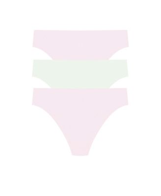 Women's 3-Pack. Bliss Bare Cotton Thong Underwear 771346MP