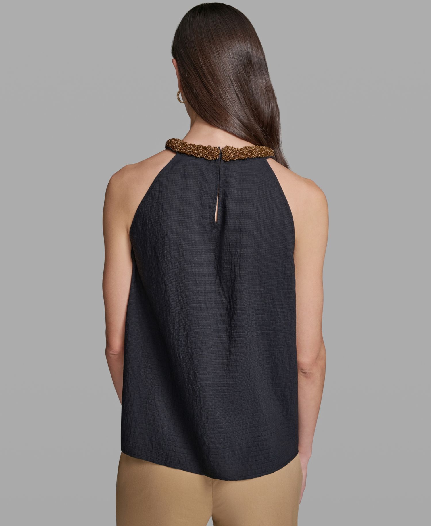 Women's Floral Print Halter Neck Top