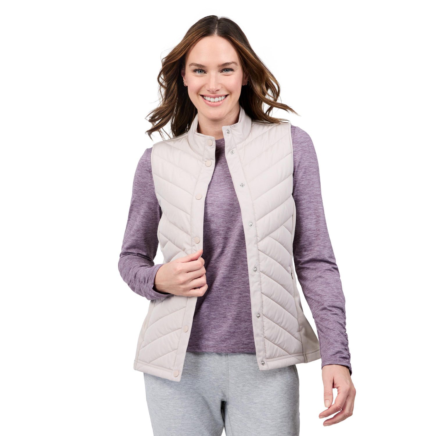 Women's Hybrid Button Front Vest