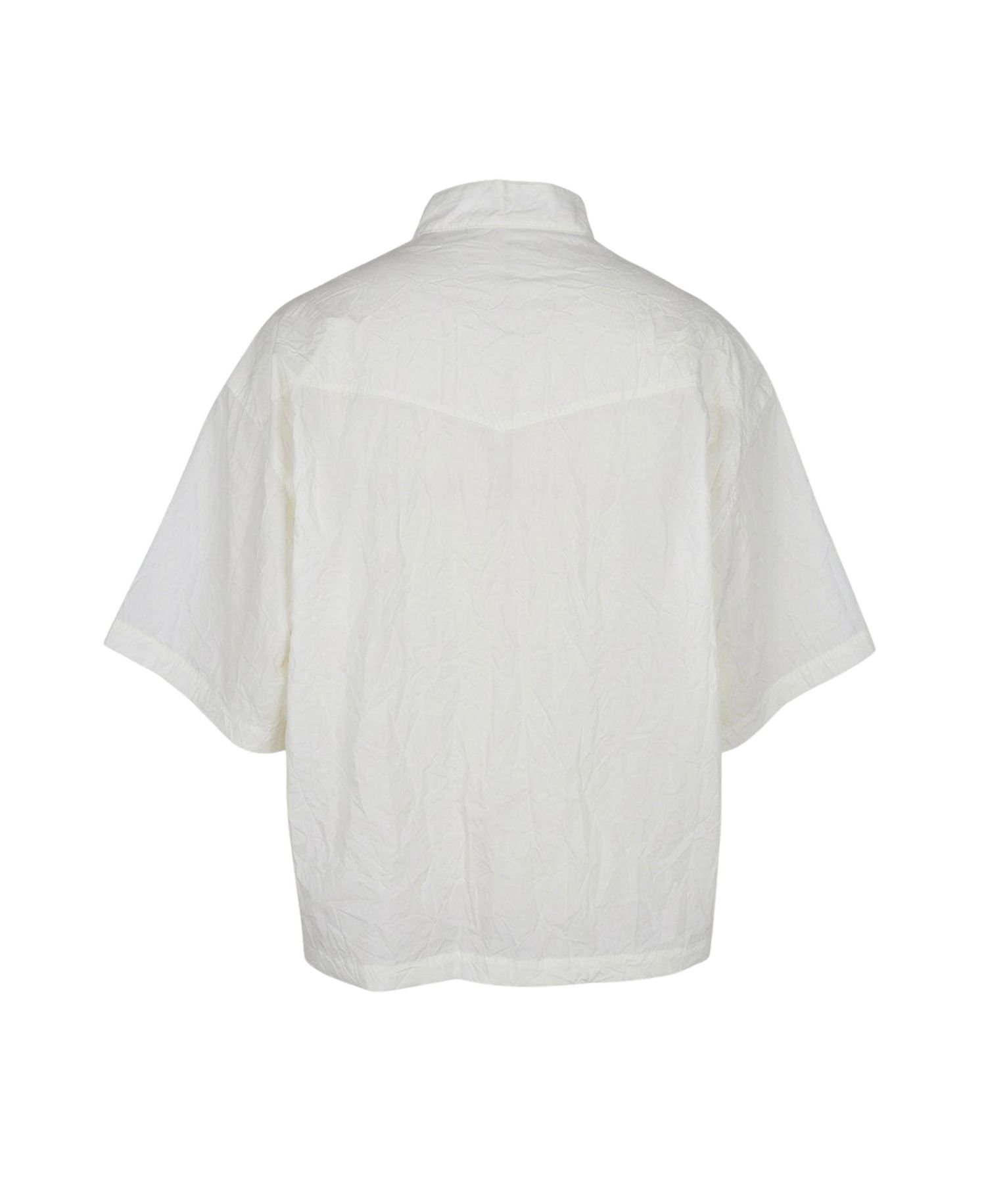 Men's Short Sleeve Stand-Collar Dual-Pocket Shirt
