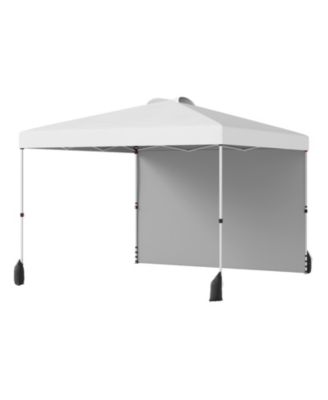 Outdoor Pop Up Canopy Tent with Sidewall and Wheeled Bag