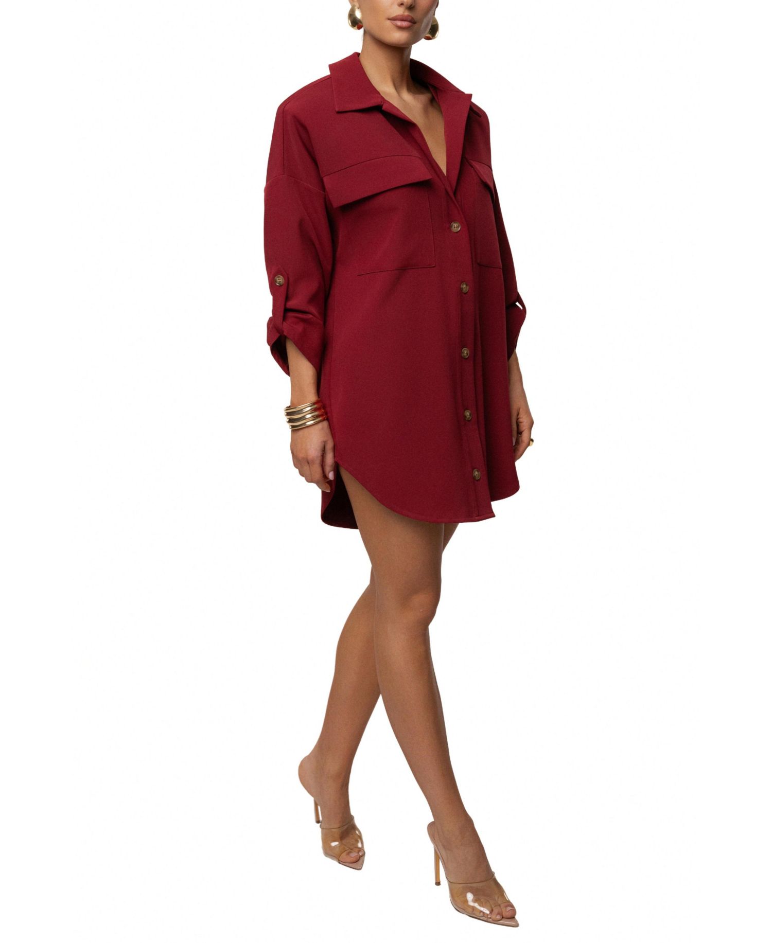 Women's Downtime Collared Shirt Dress