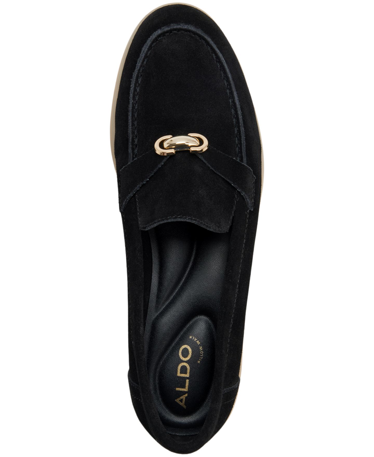 Женские туфли ALDO Crerasso Round Toe, цвет: Чёрный замшевый — фото 4