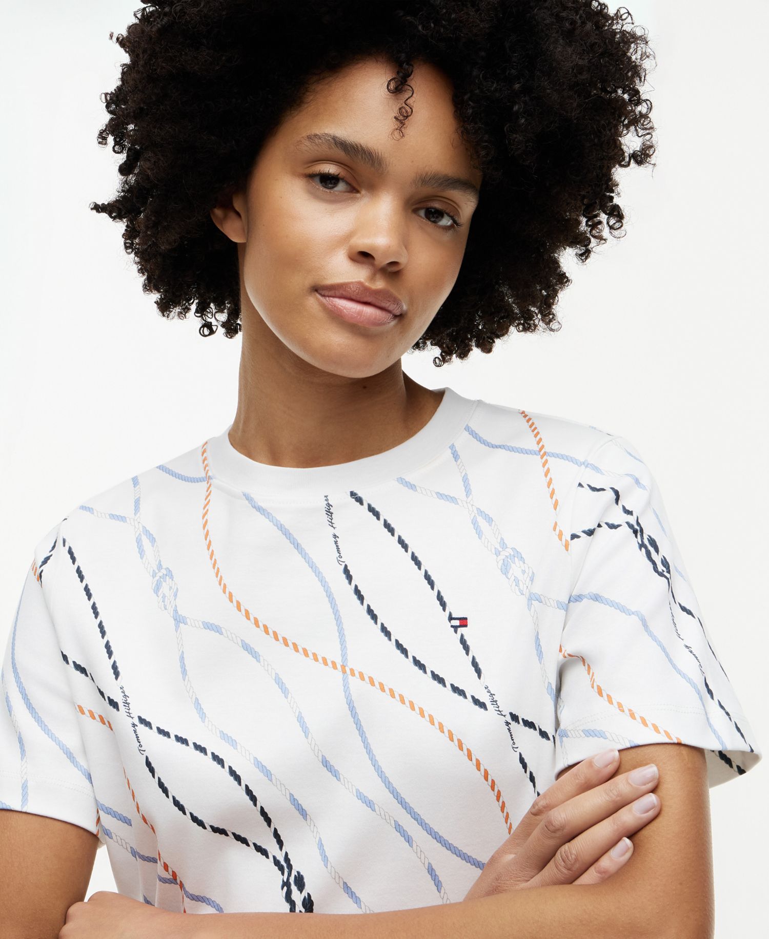 Women's Interlock Boxy Crewneck Short-Sleeve T-Shirt