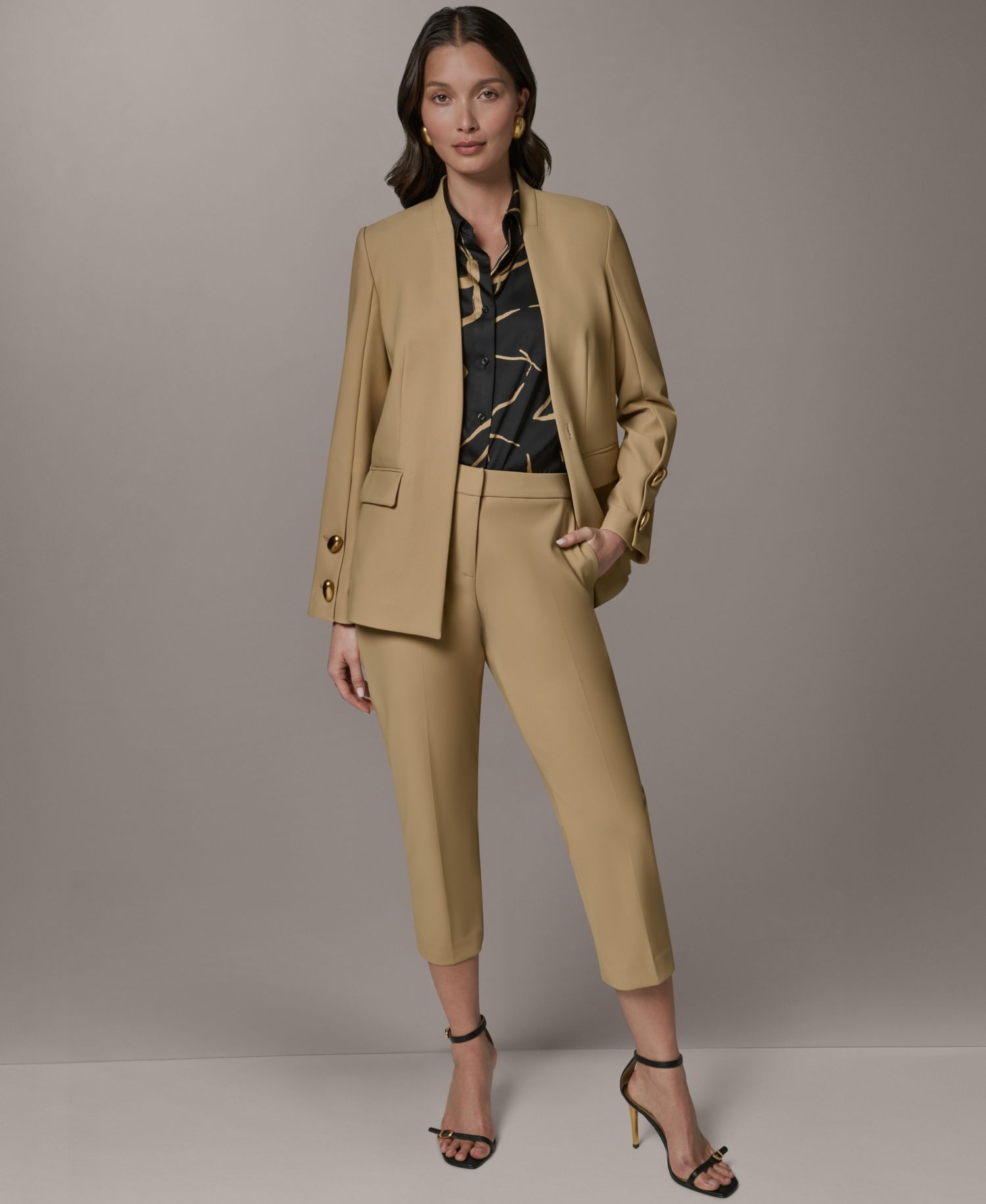 Petite Mid-Rise Ankle Pants