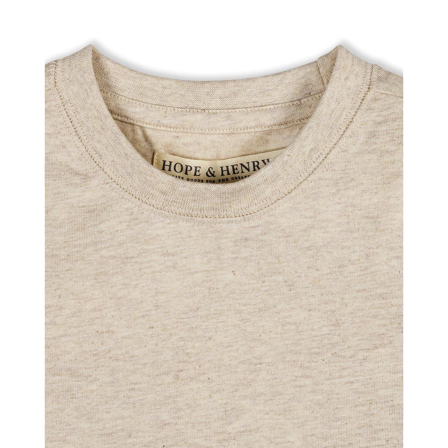 Hope and Henry Little and Big Boys' Organic Short Sleeve Henley Tee