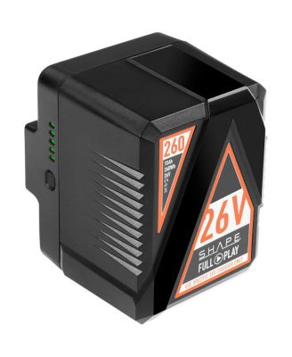 Full Play 26V 260Wh 10Ah Rechargeable Lithium-Ion Gold-Mount Battery for Lights and Cinema Cameras