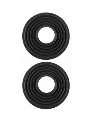 Silicone Lens Hood for 70 to 90mm Diameter Lens, Black, 2-Pack