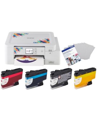 Sublimation Printer, 4-Color Sublimation Ink Cartridges and 100 Sheets