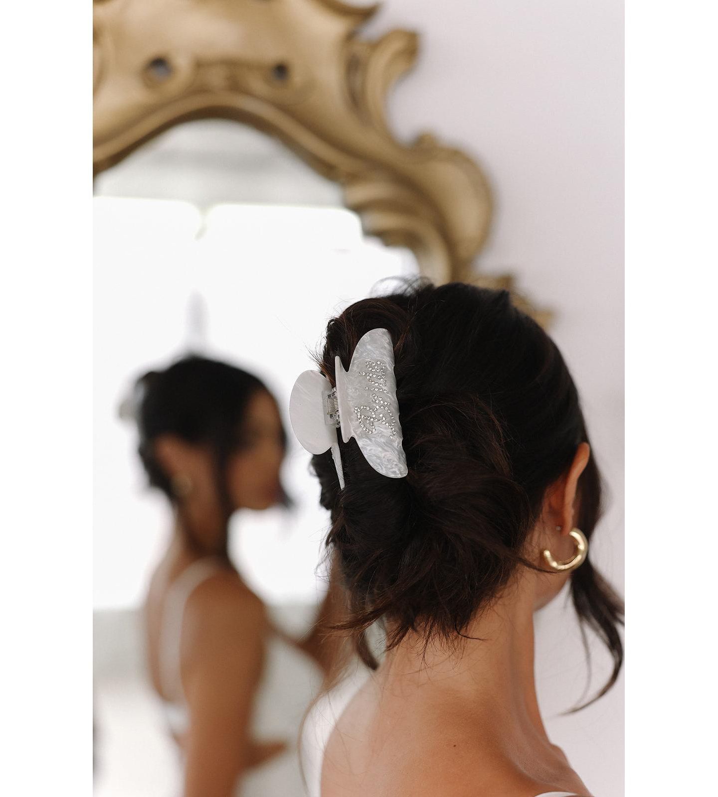 Женские аксессуары для волос Untamed Petals Bride Crystal Claw Clip — фото 3