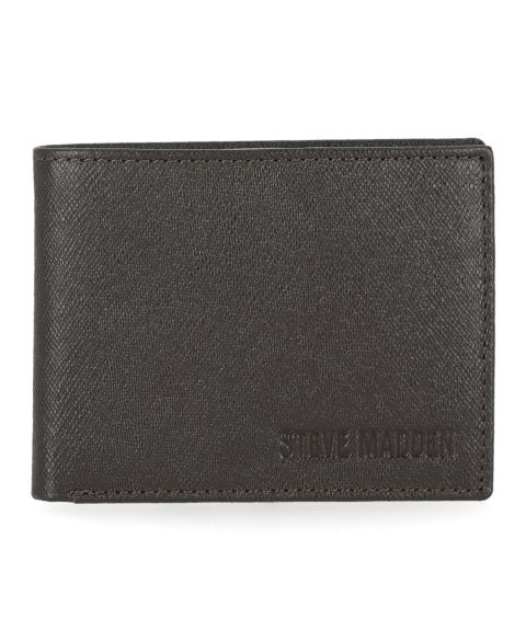 Steve Madden Men's Saffiano Passcase Wallet