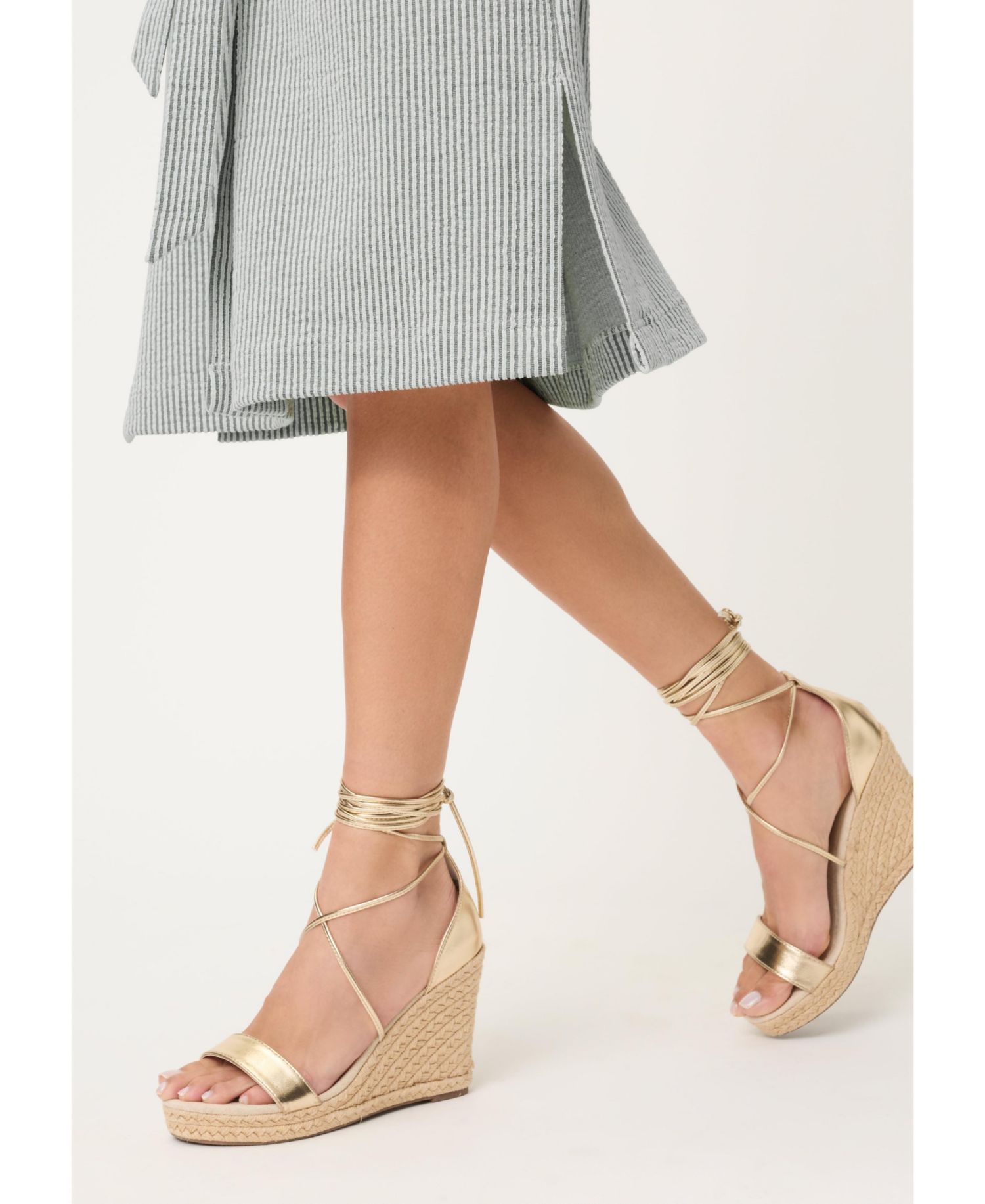 Women's Seersucker Shirt Dress