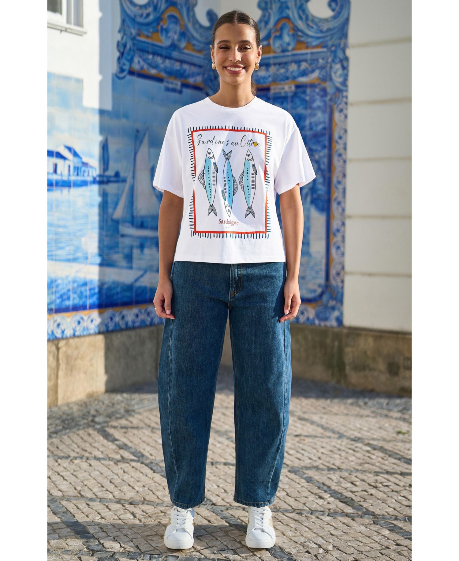Women's Cotton Summer Motif T-Shirt