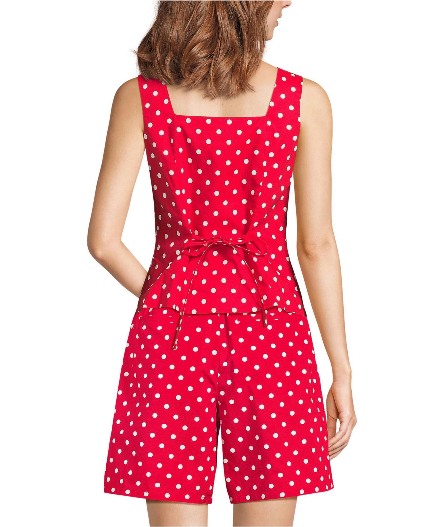 Women's Poplin Square Neck Vest