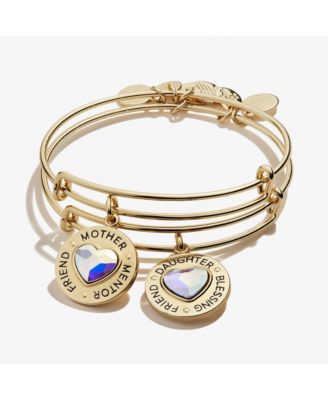 Alex and Ani Mother Daughter Charm Bangles, Set of 2 - gold
