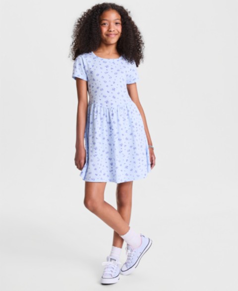Платья Epic Threads Girls' XS-XL Femme Floral-Print Cotton Dress