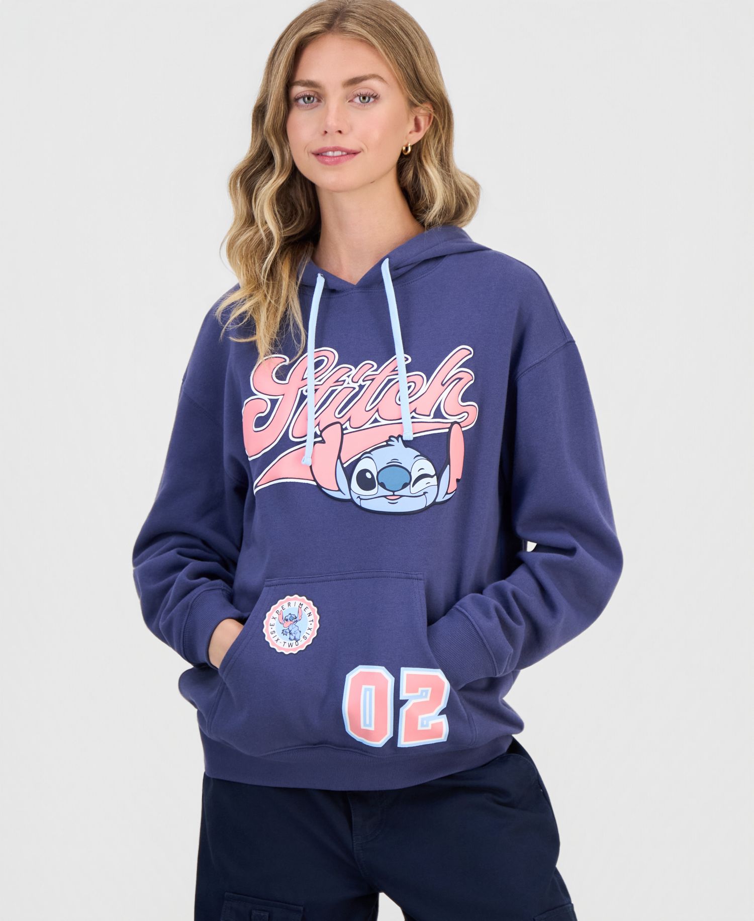 Juniors' Stitch Graphic Hoodie