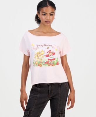 Juniors' Strawberry Shortcake Graphic T-Shirt