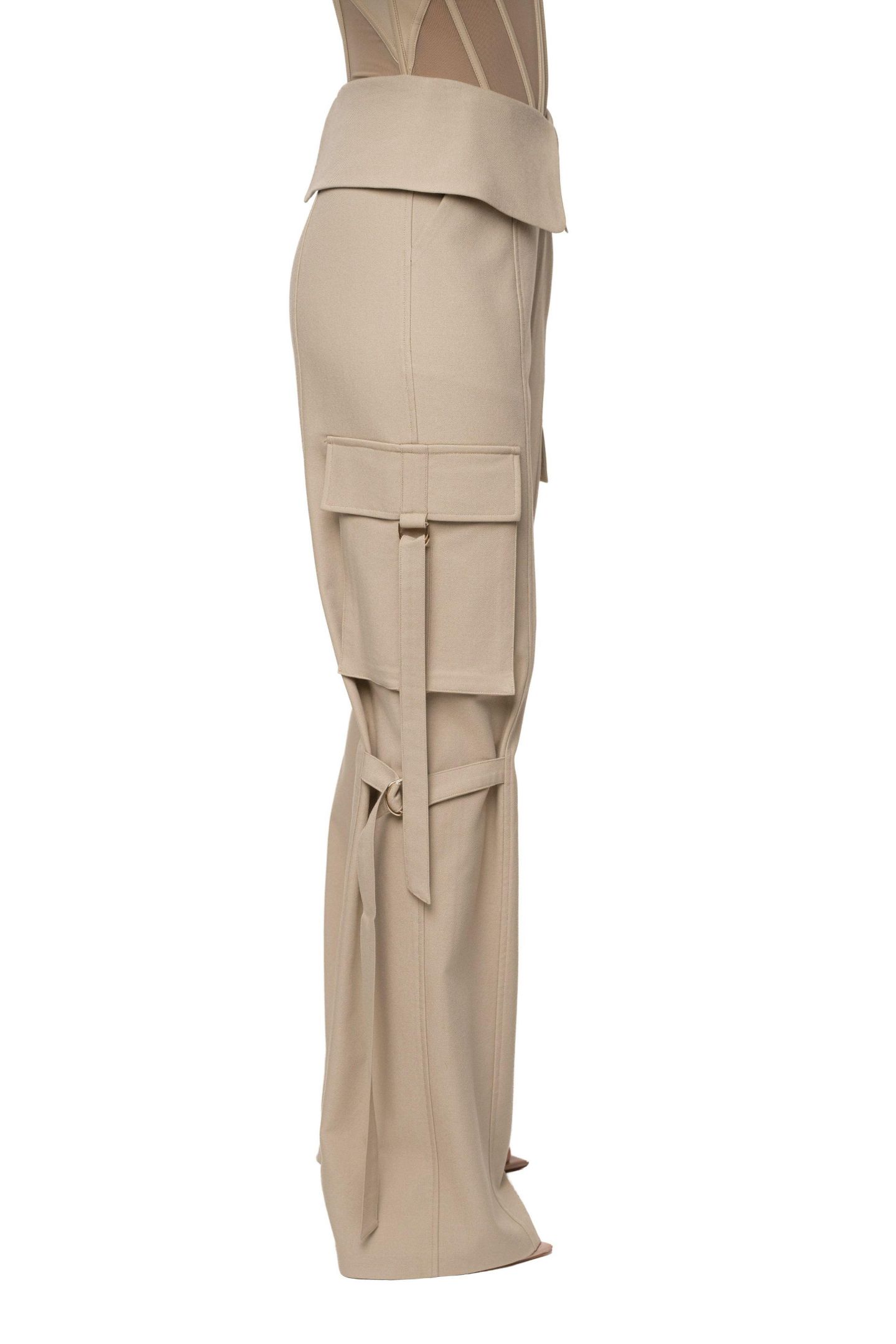 Женские брюки JLUXLABEL Downtown Cargo Pant, цвет: Серо-бежевый — фото 2