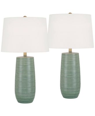 Kerry 28 1/2" High Stripes Ceramic Table Lamp Set of 2