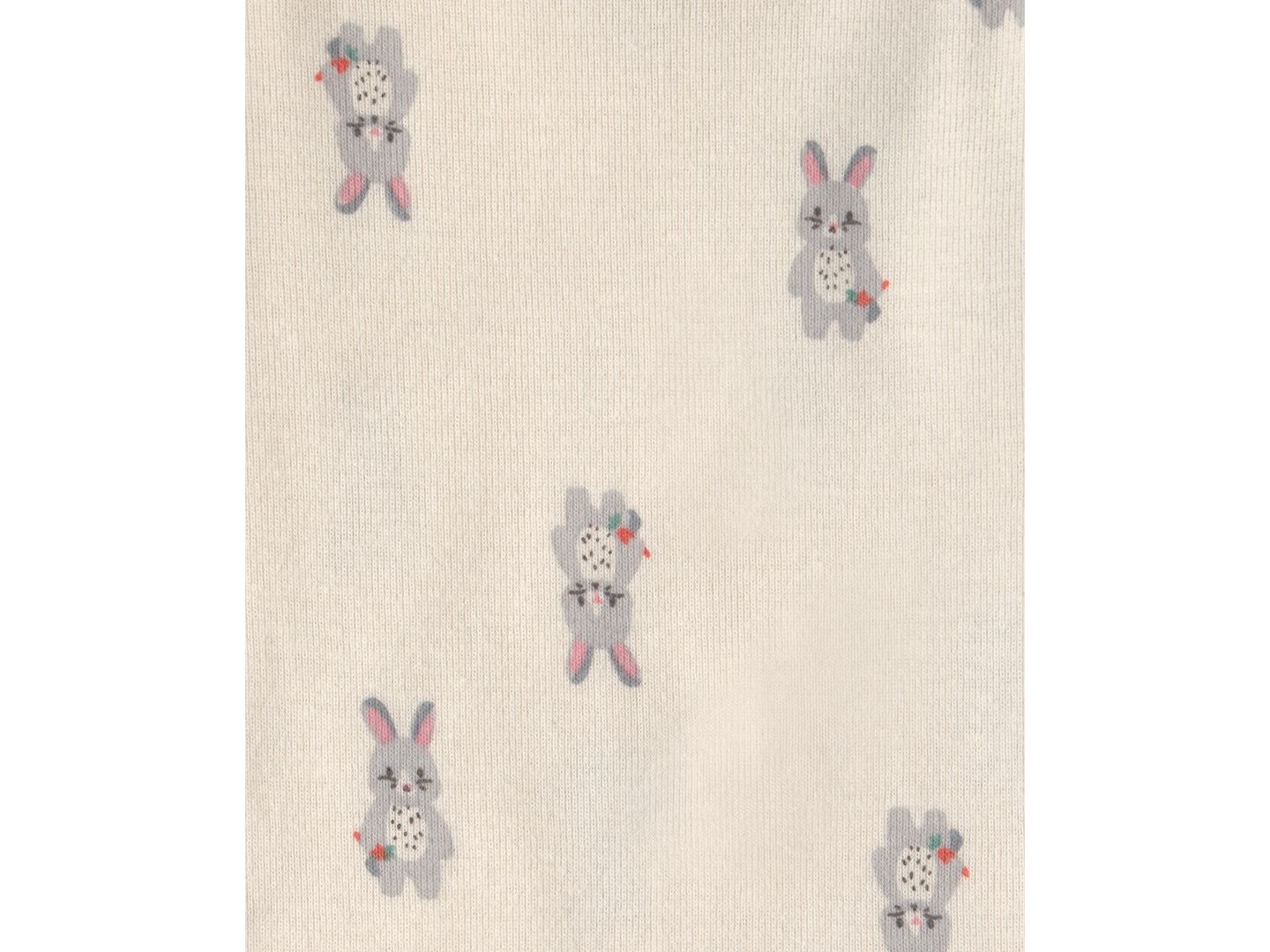 Боди Bunny, короткий рукав, 5 шт. — Carter's, цвет: Слоновая кость / Серый — фото 3