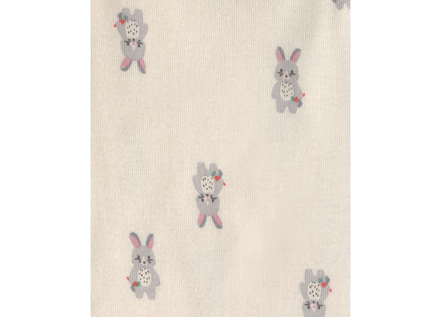 Baby Girls' Bunny Print Short-Sleeve Bodysuits, 5-Pack