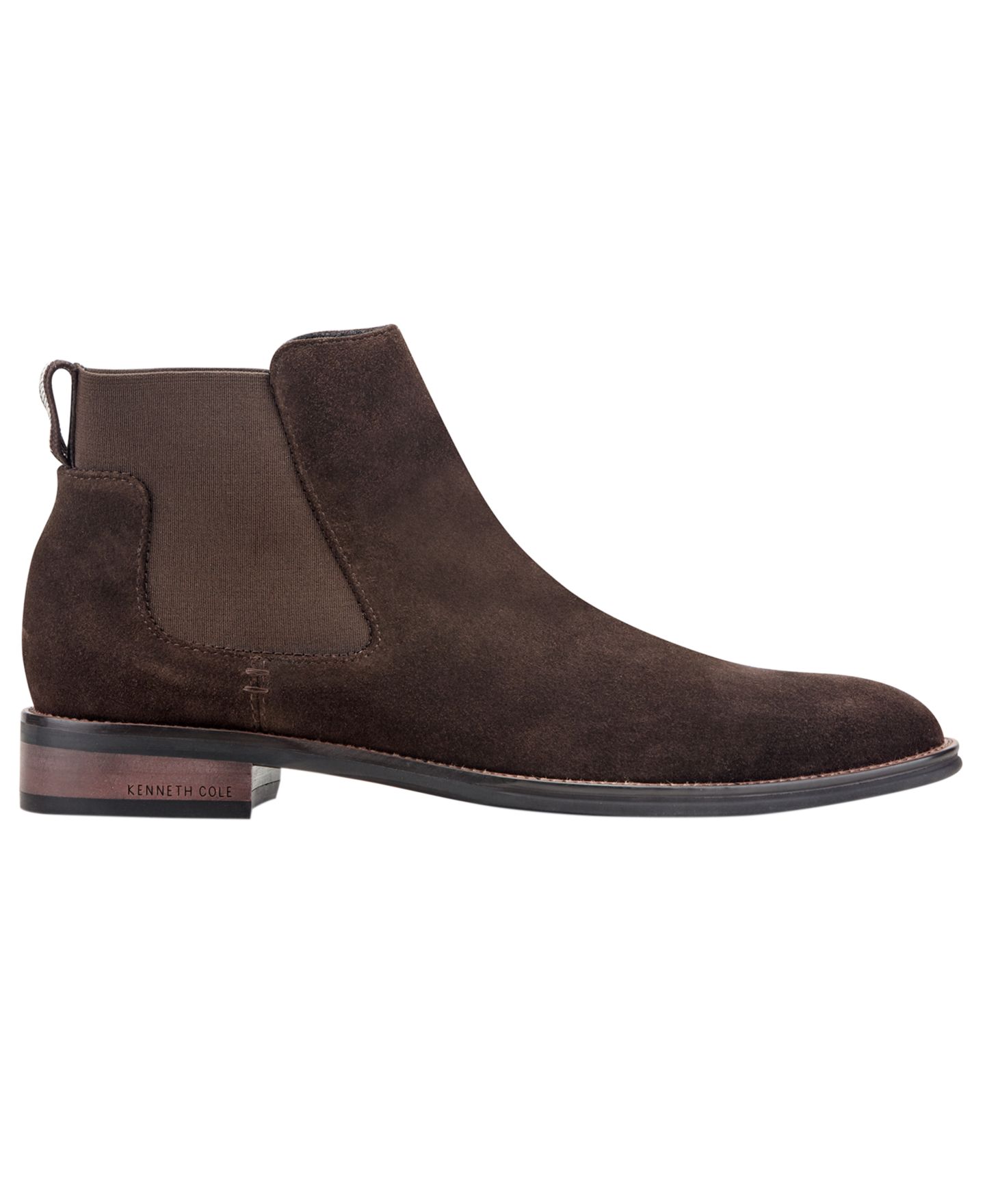 Мужские ботинки Kenneth Cole New York Tully Leather Chelsea, цвет: Коричневый замшевый — фото 2