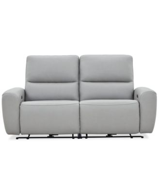 Symond 2-Piece Leather 2 Power Motion Sofa